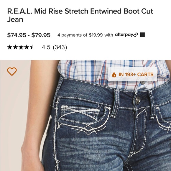 Ariat boot cut jeans-2023 style - Picture 5 of 5